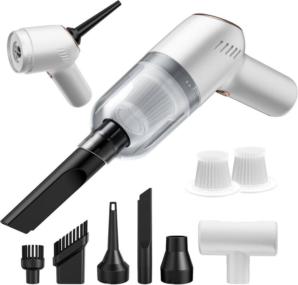 APPS2Car 3 In 1 Car Vacuum, 13000PA Cordless Handheld Cleaner W/ Type-C Charging